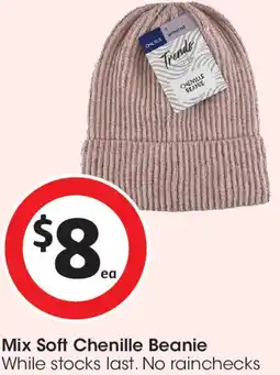 Coles Mix Soft Chenille Beanie offer