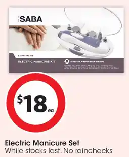 Coles Electric Manicure Set offer