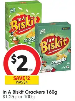 Coles In A Biskit Crackers offer