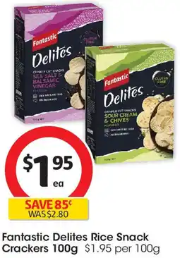 Coles Fantastic Delites Rice Snack Crackers offer
