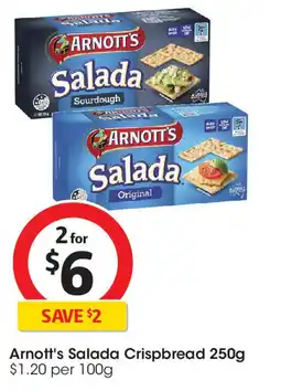 Coles Arnott's Salada Crispbread offer