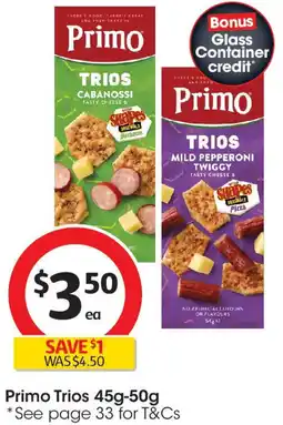 Coles Primo Trios offer