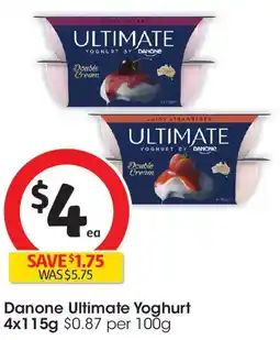 Coles Danone Ultimate Yoghurt offer