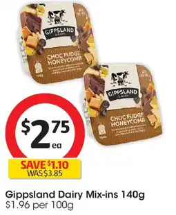 Coles Gippsland Dairy Mix-ins offer
