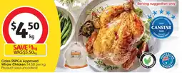 Coles Coles RSPCA Approved Whole Chicken offer