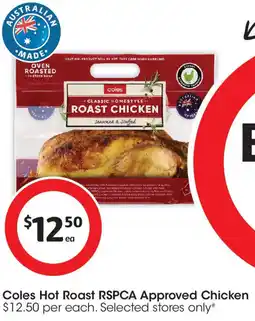 Coles Coles Hot Roast RSPCA Approved Chicken offer