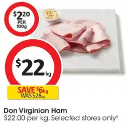Coles Don Virginian Ham offer