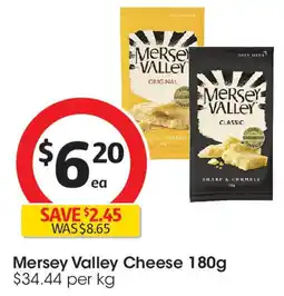 Coles Mersey Valley Cheese offer
