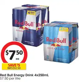 Coles Red Bull Energy Drink offer