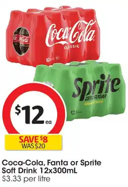 Coles Coca-Cola, Fanta or Sprite Soft Drink offer