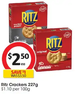 Coles Ritz Crackers offer
