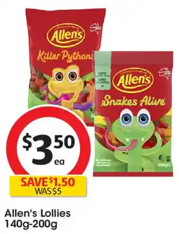 Coles Allen's Lollies offer