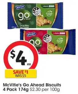 Coles McVitie's Go Ahead Biscuits 4 Pack offer