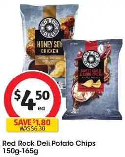 Coles Red Rock Deli Potato Chips offer