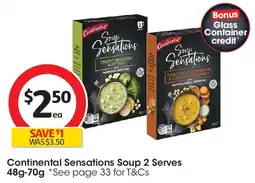 Coles Continental Sensations Soup 2 Serves offer