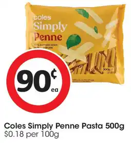 Coles Coles Simply Penne Pasta offer