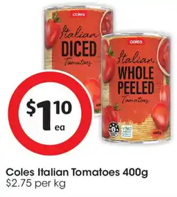 Coles Coles Italian Tomatoes offer