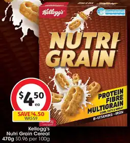Coles Kellogg's Nutri Grain Cereal offer