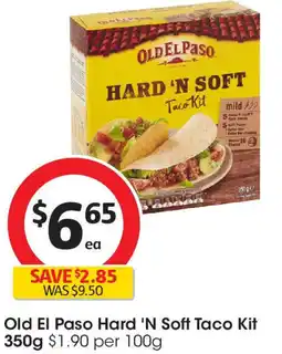Coles Old El Paso Hard 'N Soft Taco Kit offer