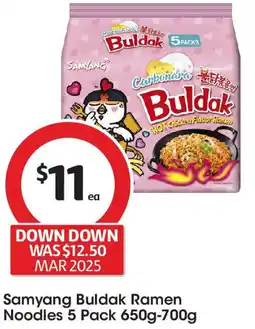 Coles Samyang Buldak Ramen Noodles 5 Pack offer
