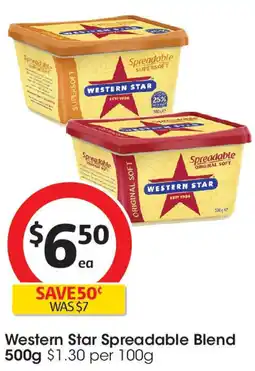 Coles Western Star Spreadable Blend offer