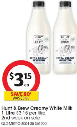 Hunt & Brew Creamy White Milk