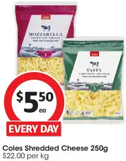 Coles Coles Shredded Cheese offer