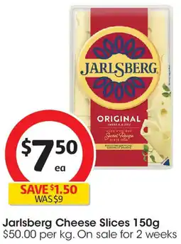 Coles Jarlsberg Cheese Slices offer