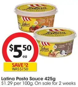 Coles Latina Pasta Sauce offer