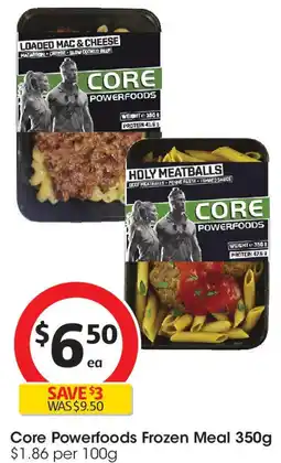 Coles Core Powerfoods Frozen Meal offer