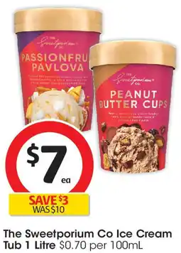 Coles The Sweetporium Co Ice Cream Tub offer