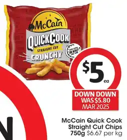 Coles McCain Quick Cook Straight Cut Chips offer
