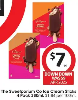 Coles The Sweetporium Co Ice Cream Sticks 4 Pack offer