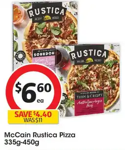 Coles McCain Rustica Pizza offer