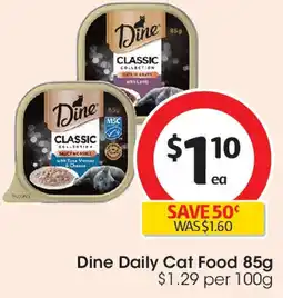 Coles Dine Daily Cat Food offer