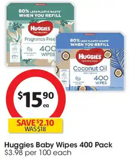 Coles Huggies Baby Wipes 400 Pack offer