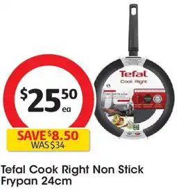 Coles Tefal Cook Right Non Stick Frypan offer