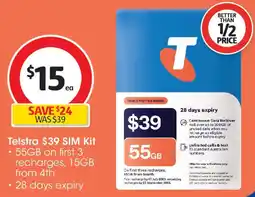 Coles Telstra SIM Kit offer