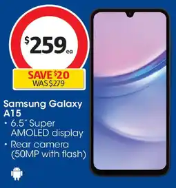 Coles Samsung Galaxy A15 offer