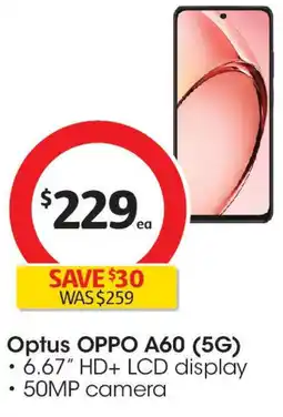 Coles Optus OPPO A60 (5G) offer