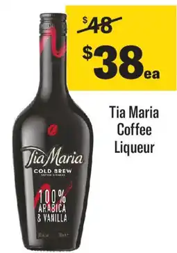 Coles Tia Maria Coffee Liqueur offer