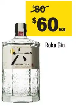 Coles Roku Gin offer