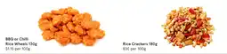 IGA BBQ or Chilli Rice Wheels , Rice Crackers offer
