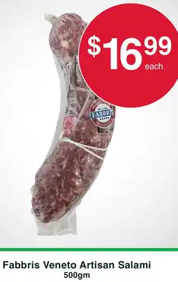Australian Butchers Fabbris Veneto Artisan Salami offer