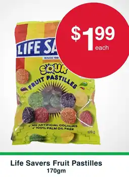 Australian Butchers Life Savers Fruit Pastilles offer