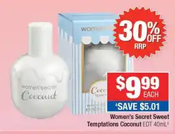 Direct Chemist Outlet Women's Secret Sweet Temptations Coconut EDT offer