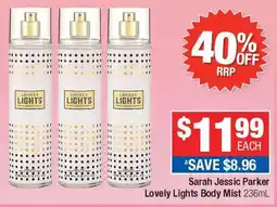 Direct Chemist Outlet Sarah Jessic Parker Lovely Lights Body Mist offer