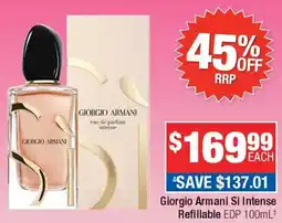 Direct Chemist Outlet Giorgio Armani Si Intense Refillable EDP offer