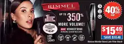 Direct Chemist Outlet Rimmel Wonder'Bond Lash Filler Black offer