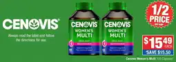 Direct Chemist Outlet Cenovis Women's Multi 100 Capsules offer